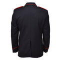 Originele Italiaanse militaire zwarte wol carabinieri formele jas rode strepen nieuw