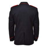 Originele Italiaanse militaire zwarte wol carabinieri formele jas rode strepen nieuw