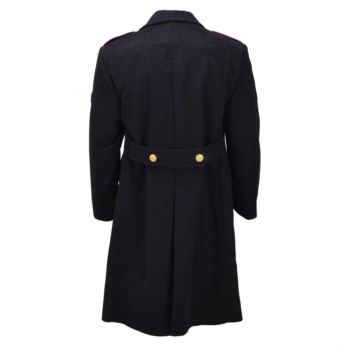 Originele Italiaanse Militaire Carabinieri Jurk Jas Wol Double Breasted Zwart