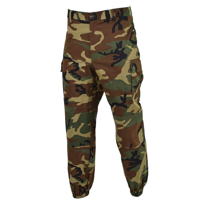 Pantalon cargo militaire italien original combat pantalon de campagne camouflage forêt NOUVEAU - GoMilitar