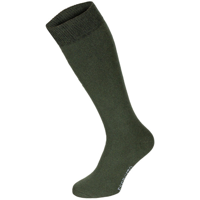Original Italian Military Esercito Winter Socks Long High Warm 3 pack Olive - GoMilitar