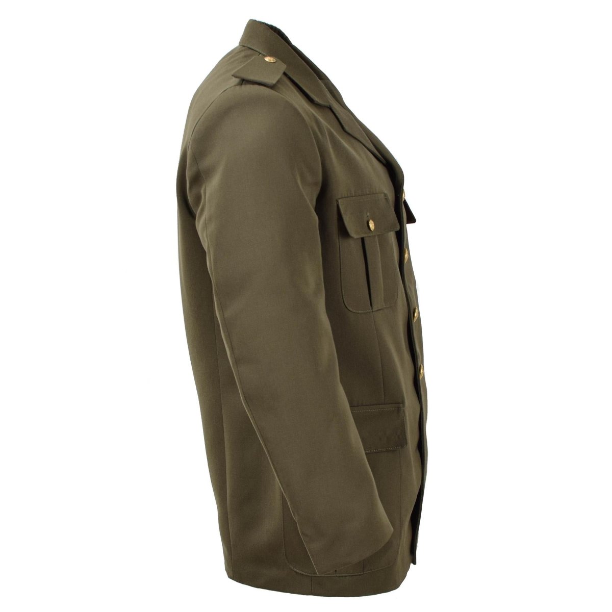 Originele Italiaanse militaire formele jas verde parade jurk vintage bruin