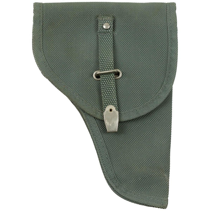 Étui de pistolet militaire italien original en toile gris, support réglable, pistolet compact - GoMilitar