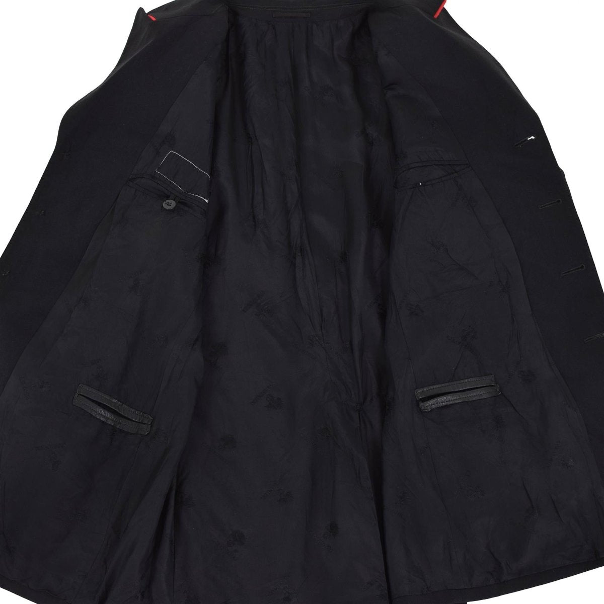 Veste de police militaire italienne originale, uniforme officiel noir formel d'officier