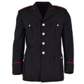 Veste de police militaire italienne originale, uniforme officiel noir formel d'officier
