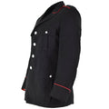 Veste de police militaire italienne originale, uniforme officiel noir formel d'officier