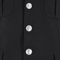 Veste de police militaire italienne originale, uniforme officiel noir formel d'officier