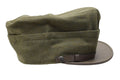 Originele Italiaanse militaire snapback field cap olijfwol lichtgewicht vintage