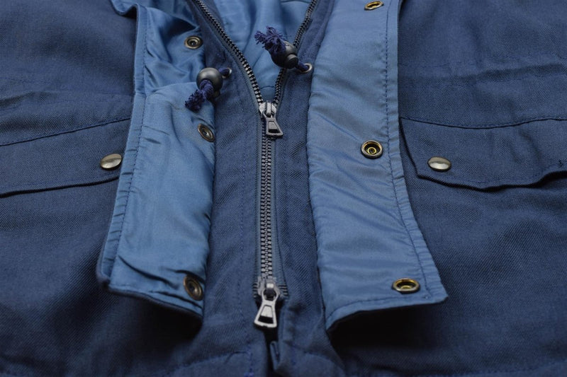 Originele Italiaanse trilamineerde marine parka jas vintage waterdicht nieuw nieuw