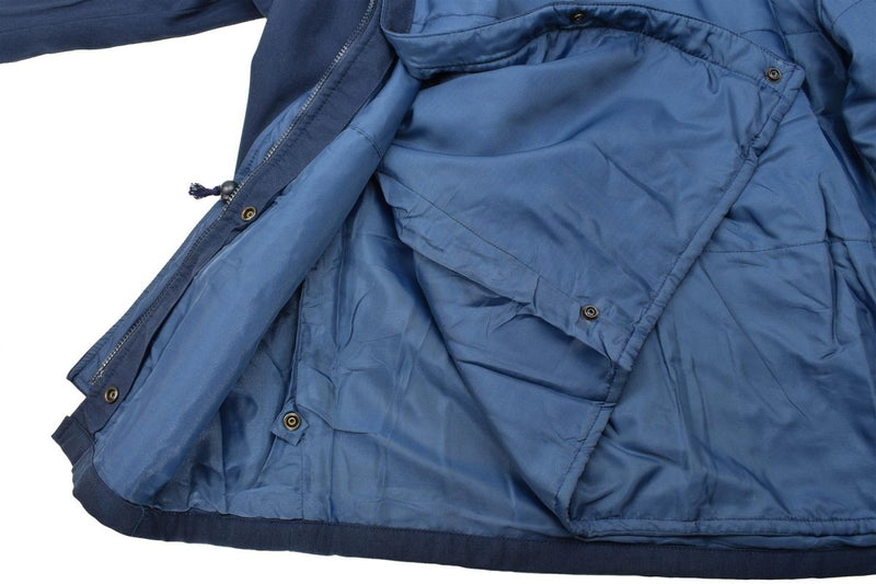 Originele Italiaanse trilamineerde marine parka jas vintage waterdicht nieuw nieuw