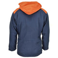 Veste parka marine originale italienne trilaminée à capuche vintage imperméable NEUF