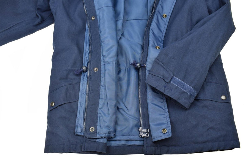 Originele Italiaanse trilamineerde marine parka jas vintage waterdicht nieuw nieuw