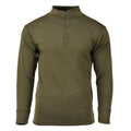 Chemise militaire originale italienne à fermeture éclair, sous-chemise légère et respirante, olive