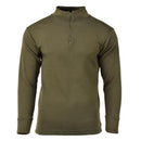 Original Italy military shirt zipper undershirt lightweight breathable Olive - GoMilitar