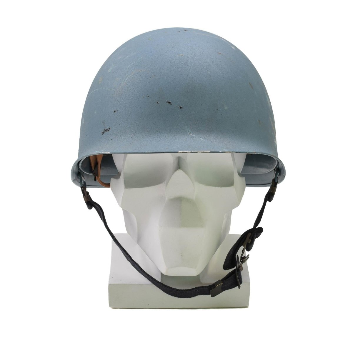 Originele militaire Belgische stalen helm M51 tactische gevechten binnenste PVC lichtblauw
