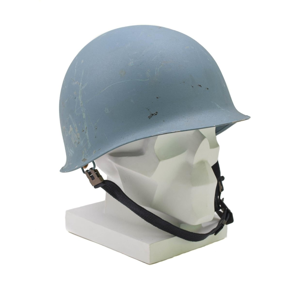 Originele militaire Belgische stalen helm M51 tactische gevechten binnenste PVC lichtblauw