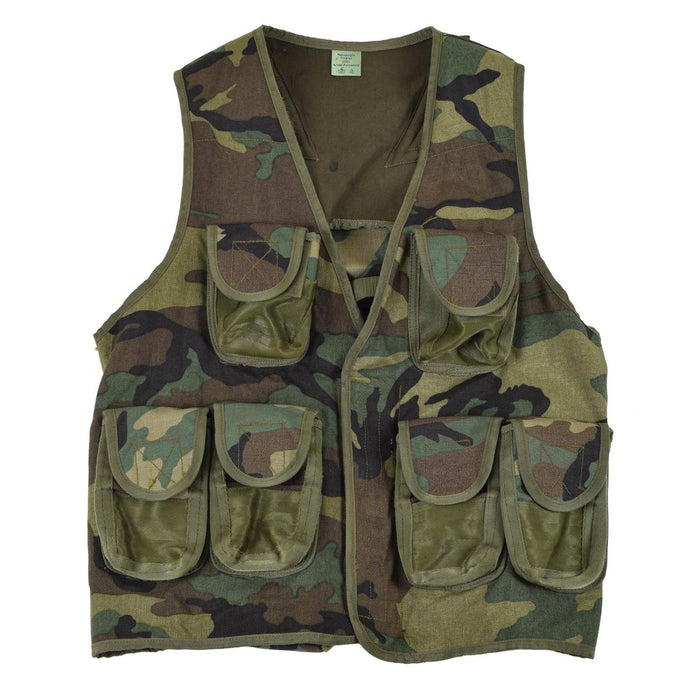Origineel NAVO tactisch vest boscamouflage multizakken veldleger NIEUW - GoMilitar
