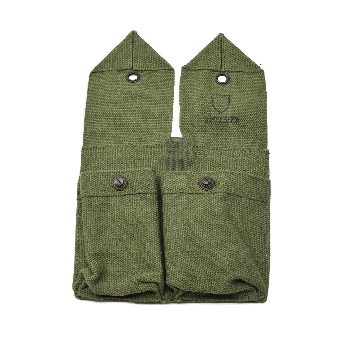 Origineel Noors leger magazine pouch vintage dubbele munitie tas groen canvas nieuw