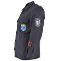 Veste d'uniforme bleu foncé originale de l'armée est-allemande NVA, surplus militaire