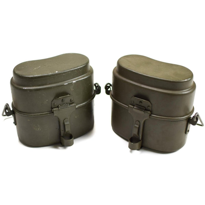 Originele Poolse legermessset Aluminium militaire bowlerpot vintage camping Olive - GoMilitar