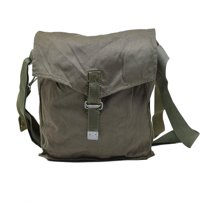 Originele Poolse Leger Vintage Gasmasker Tas Duurzame Verstelbare Bandjes Olijfgroen - GoMilitar
