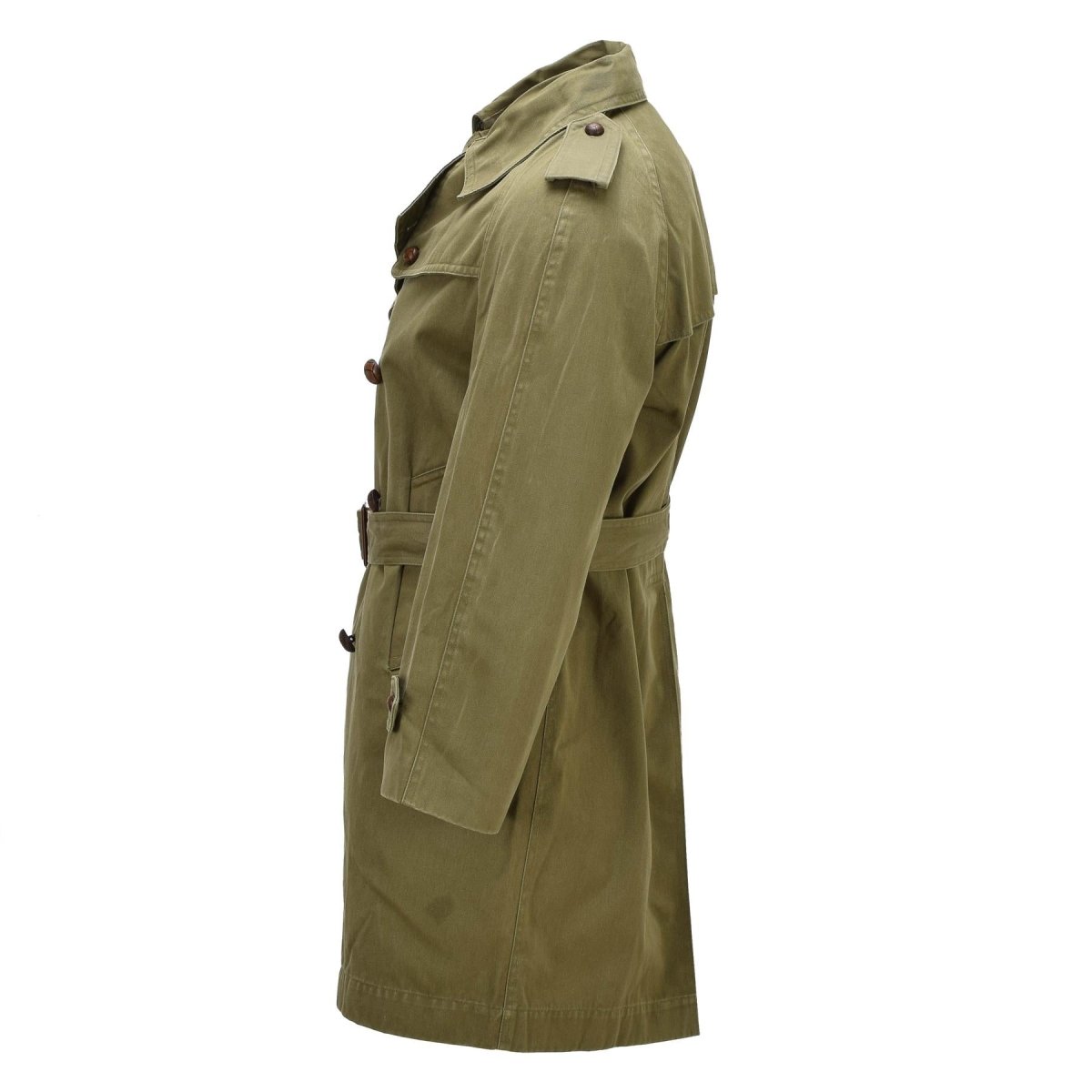 Originele Spaanse militaire trenchcoat Gabardine Formal Field Beige