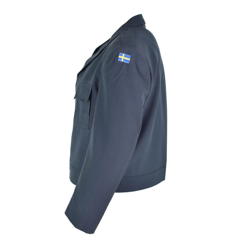 Veste originale des forces aériennes suédoises, uniforme de parade bleu, haut de costume, surplus militaire