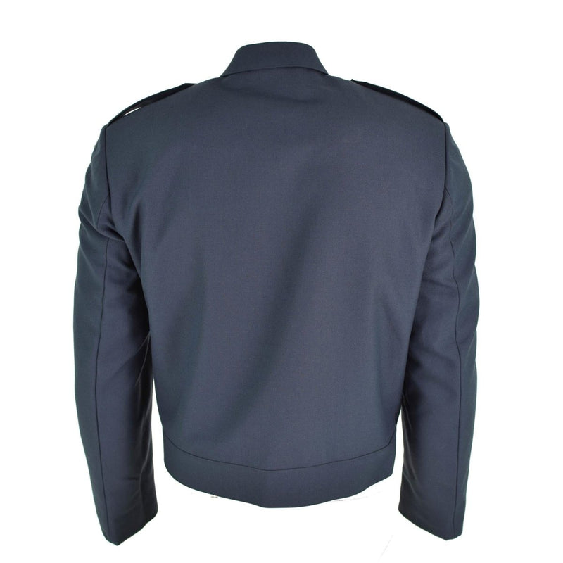 Veste originale des forces aériennes suédoises, uniforme de parade bleu, haut de costume, surplus militaire