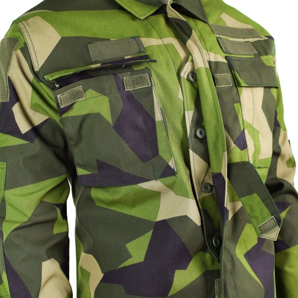 Original Zweeds Army M90 Jacket Splinter Camouflage Field Combat Shirt Nieuw