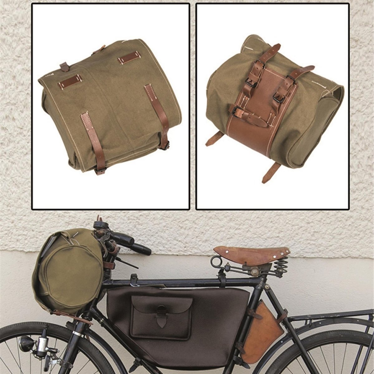Origineel Zwitserse leger MIL-TEC Cycle Bikepack Polyester Travel Outdoor Bag Olive