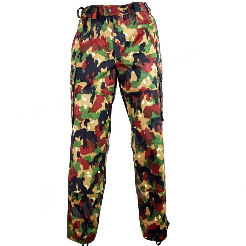 Original Swiss army pants M83 combat Alpenflage Camo field trousers Switzerland - GoMilitar
