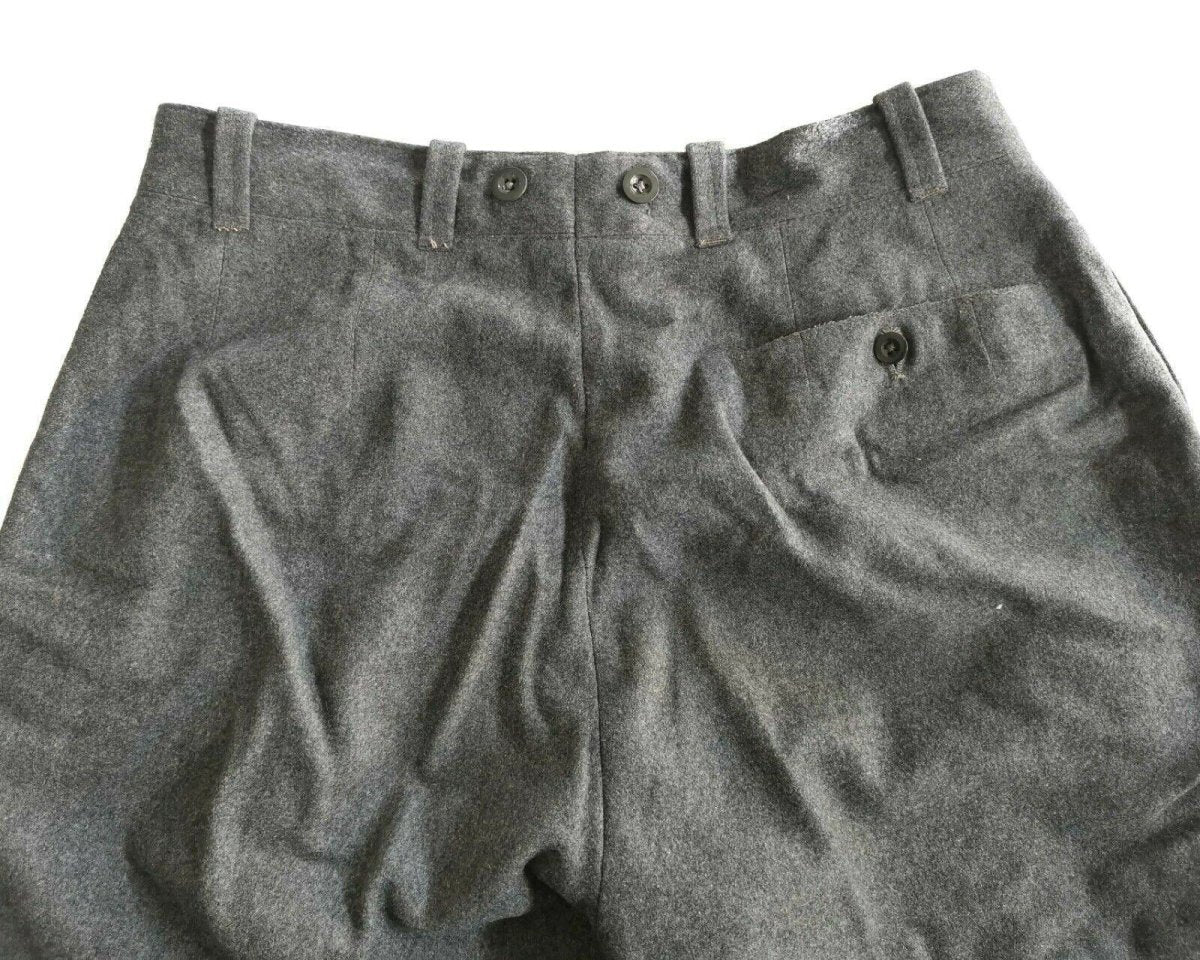 Pantalon en laine d'origine de l'armée suisse, pantalon de campagne militaire excédentaire Suisse