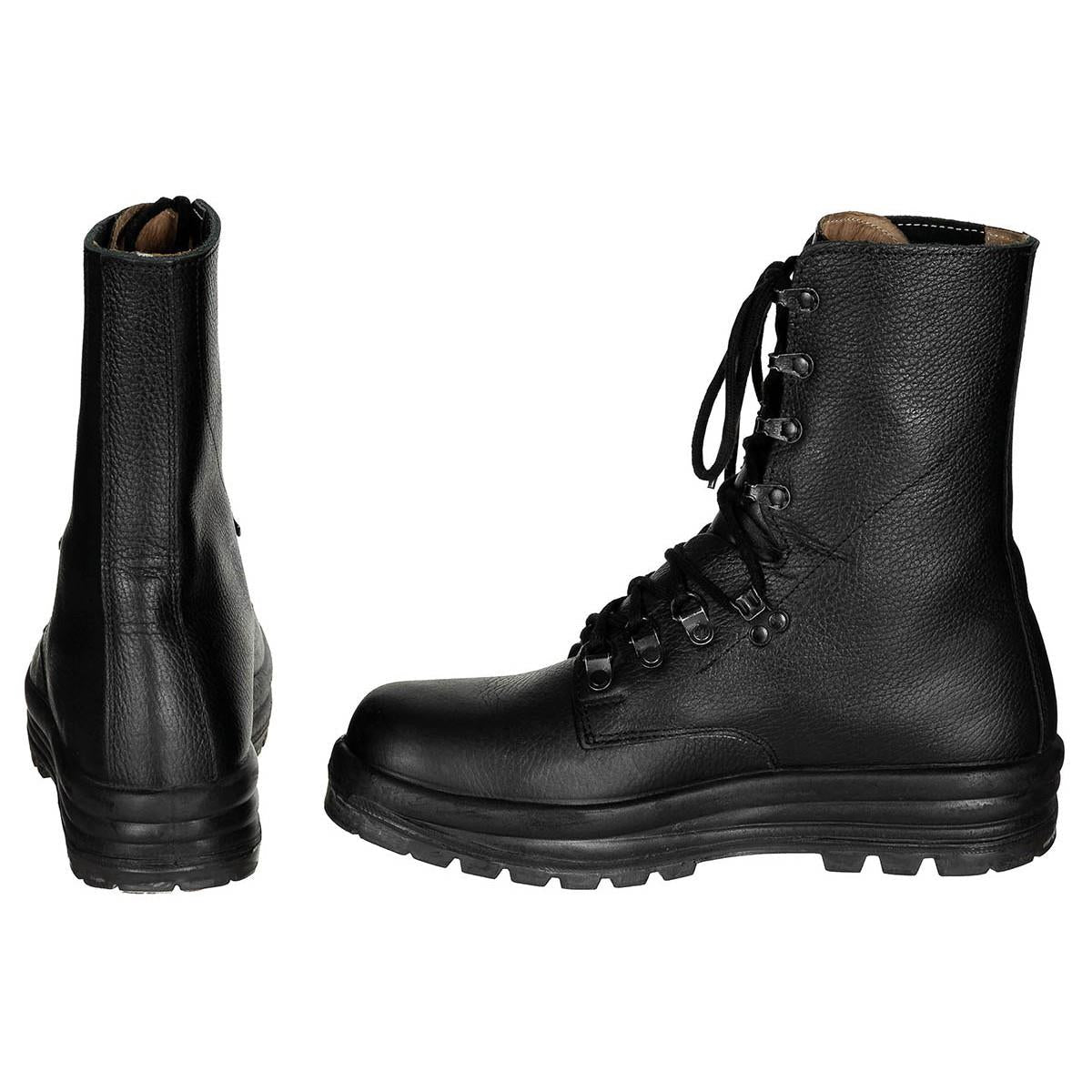 Originele Zwitserse militaire M95 gevechtslaarzen leer Army Surplus Issue zwart