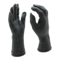 Gants d'hiver militaires suisses authentiques tricotés pour temps froid, gris
