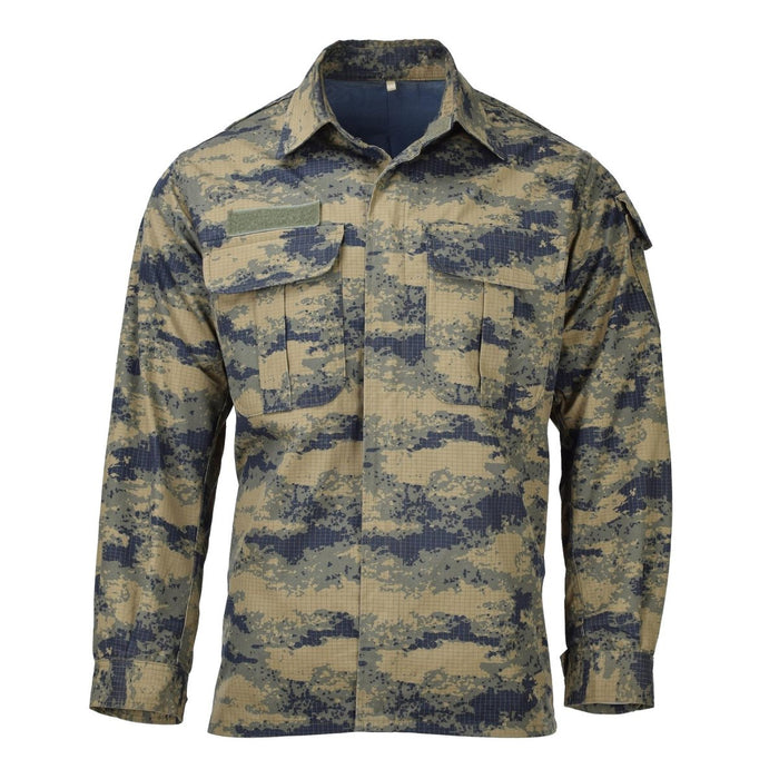Veste tactique originale de l'armée turque, camouflage numérique bleu, ripstop durable - GoMilitar