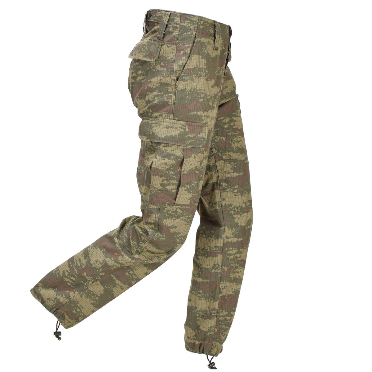 Pantalon de terrain militaire turc original, Ripstop, camouflage M2008, utilisé