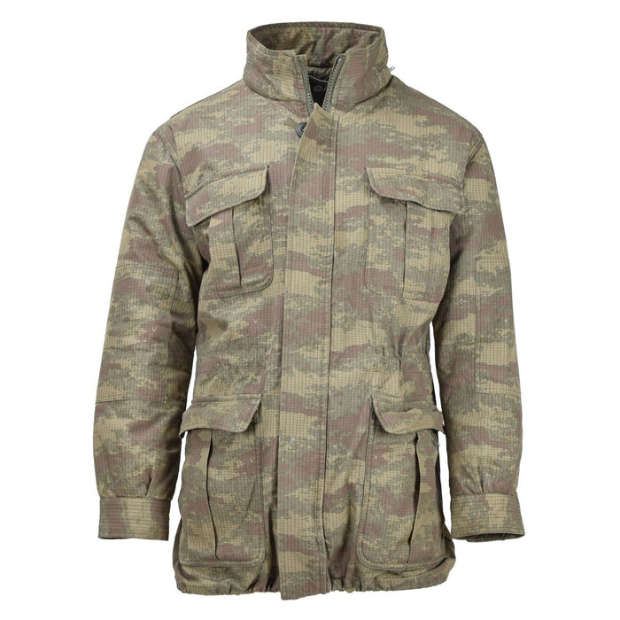 Veste originale de parachutistes militaires turcs parka camo ripstop doublée armée - GoMilitar