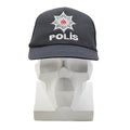 Casquette de campagne POLIS militaire turque originale, insert en maille, fermeture réglable, noir
