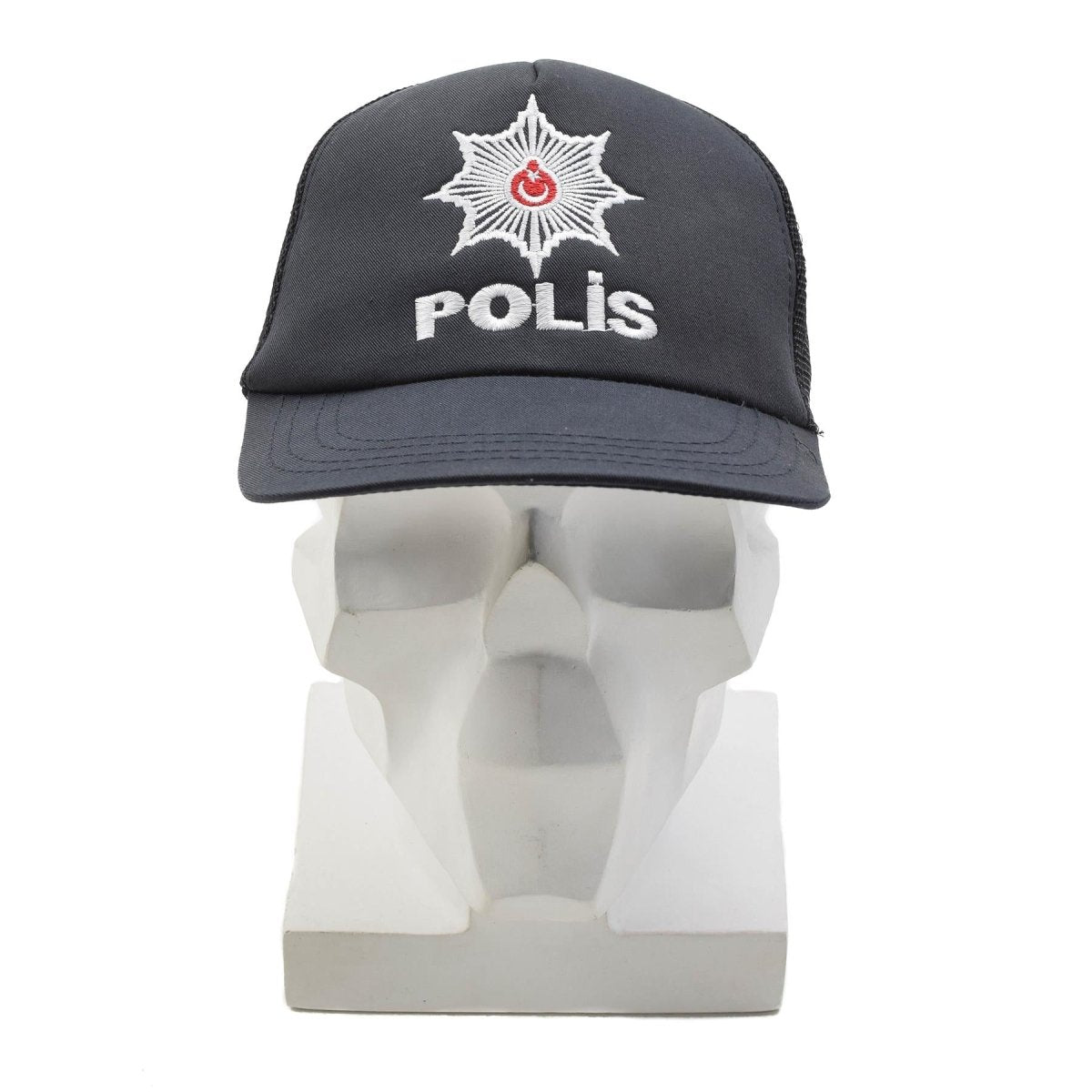 Casquette de campagne POLIS militaire turque originale, insert en maille, fermeture réglable, noir