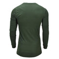Maillot de corps thermique militaire ukrainien original en coton à manches longues vert