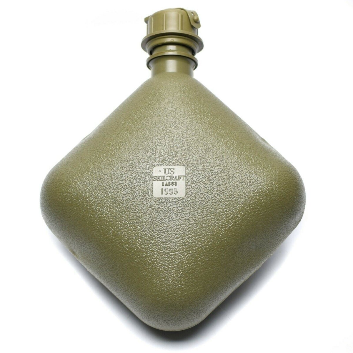 Originele Amerikaanse leger kantine 2 Qt waterfles met zak olijf OD USA -overschot