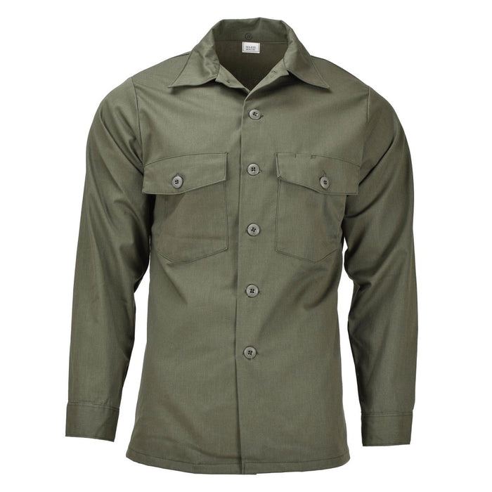 Chemise tactique originale à manches longues de l'armée américaine, champ militaire de fatigue olive, nouveau - GoMilitar