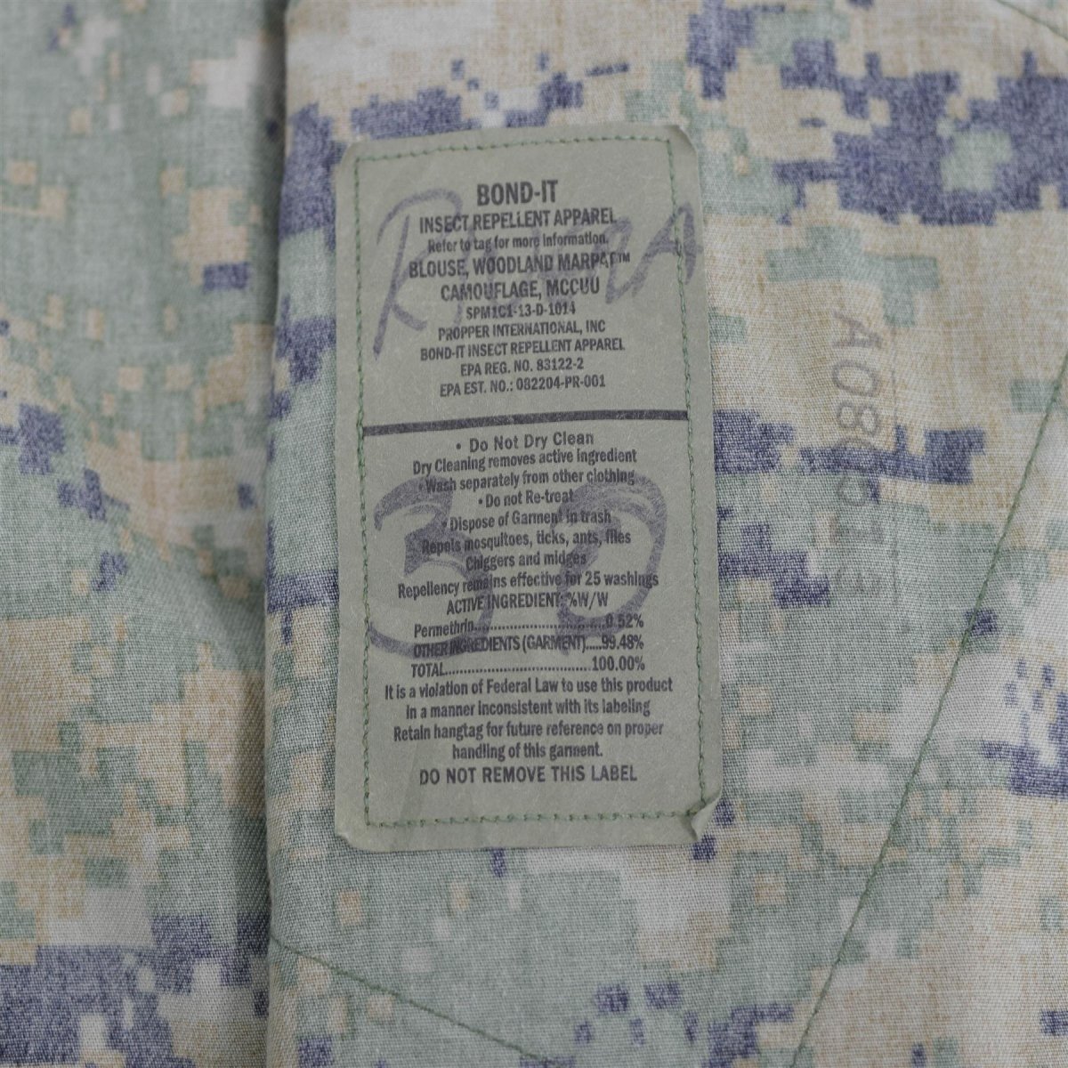 Veste originale de l'armée américaine BDU, chemise à camouflage numérique Woodland, édition militaire
