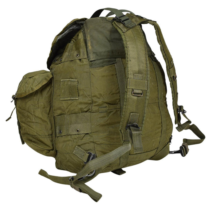 Originele Amerikaanse militaire tactische rugzak van 50 liter, 3 buitenste uitrustingstassen, olijfkleur - GoMilitar