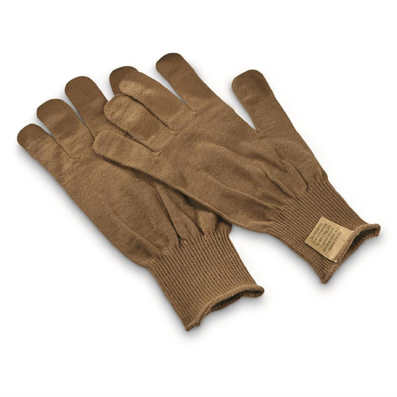 Gants militaires américains originaux, mitaines tricotées, inserts, doublures, chauffe-mains, marron, NEUF