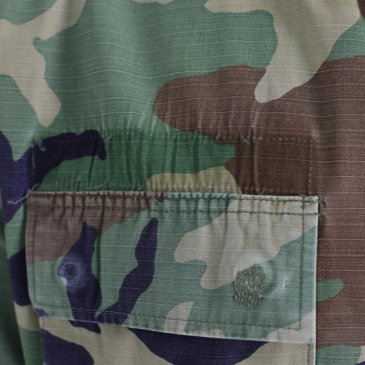 Veste militaire américaine originale ripstop camouflage boisé chemise des troupes BDU