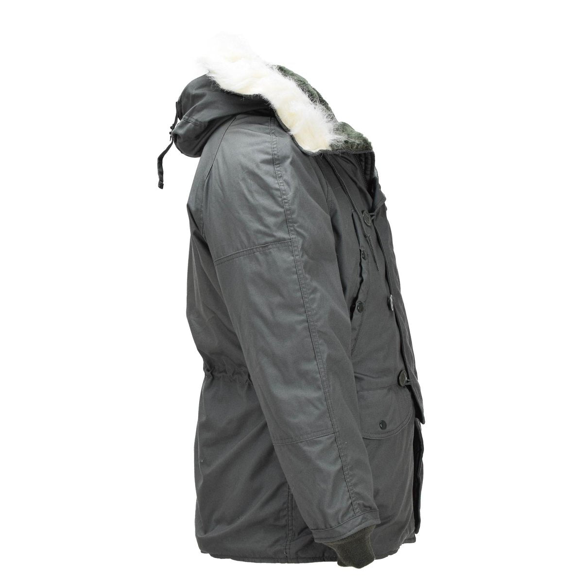 Originele Amerikaanse militaire N-3B koudweerparka, windweerbestendig olijfgroen