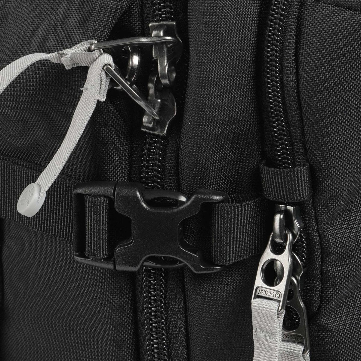Pacsafe GO 34L Travel Backpack Carry On Anti Diefstal Rpet Lockable Zippers Black