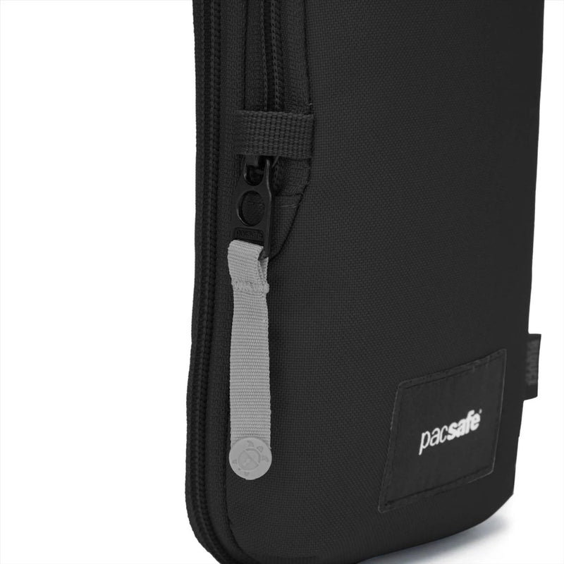 Pacsafe go anti diefstal tech crossbody tas 3.5L rfid blokkeer gesneden resistent zwart