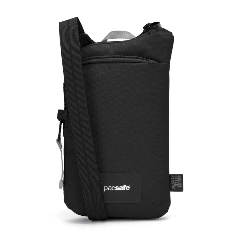 Pacsafe go anti diefstal tech crossbody tas 3.5L rfid blokkeer gesneden resistent zwart